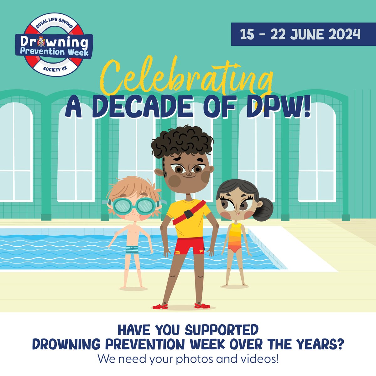 Planning is ramping up for Drowning Prevention Week 2024 & as we enter our second decade of DPW, we'd love to showcase your support from the last 10 yrs! 🌟 If you have any photos/videos that you'd be happy for us to share, please email marketing@rlss.org.uk ✉️ THANK YOU! 👍