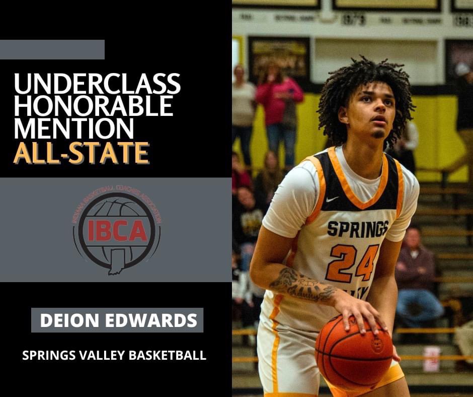 Deion Edwards has been named IBCA Underclass Honorable Mention All-State.  

Congratulations! 

#emptythetank