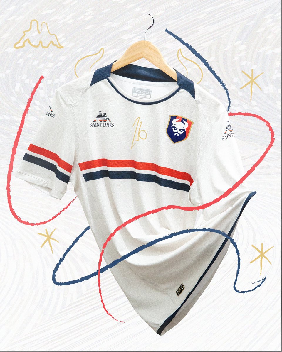 It’s officially 110 years on the board for @SMCaen this year. Together with Kappa and Saint James they released, in my opinion, a stunning anniversary shirt and capsule collection to celebrate it. Worn only once against Auxerre, there were, until recently, only 110 available.