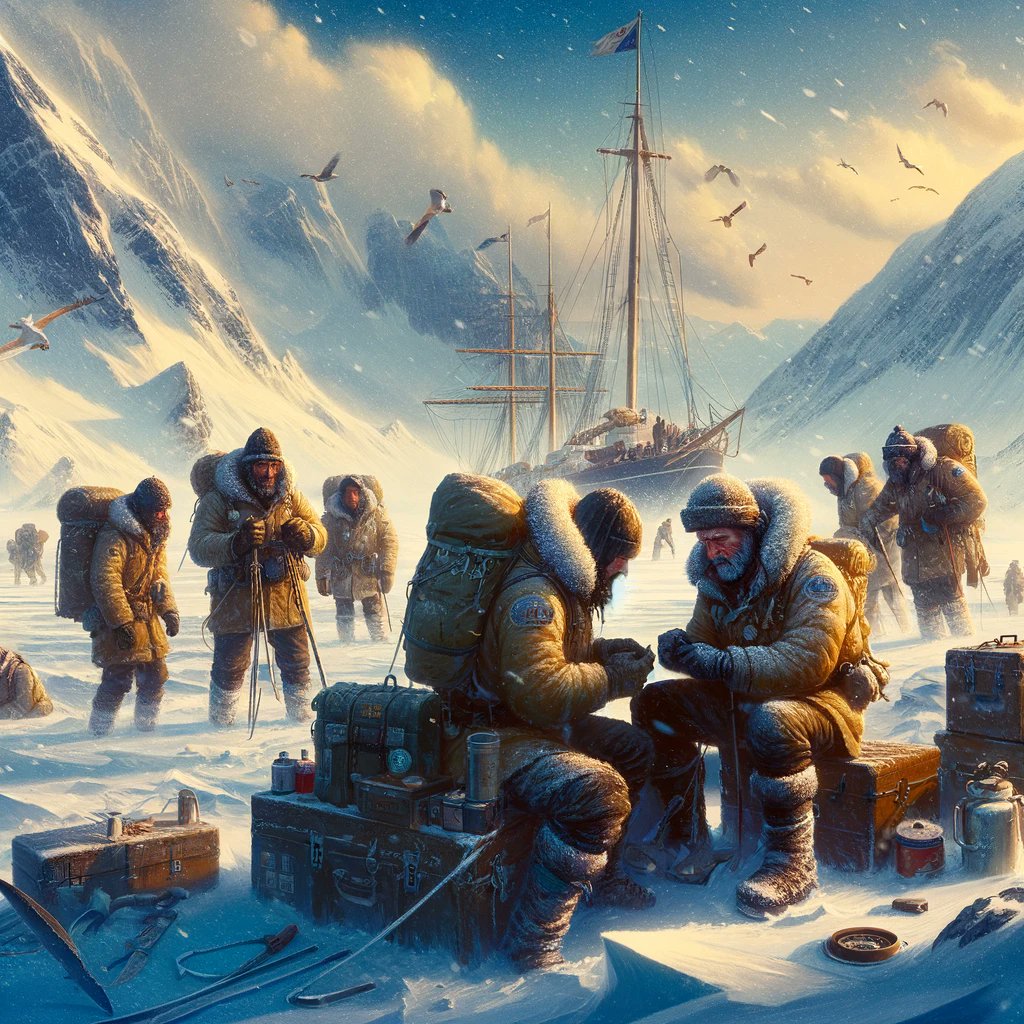 #MondayMood: In times of crisis, prioritize your crew's health above all, as Shackleton did. Let's make our team's well-being our top priority today. #TeamBuilding #CrisisLeadership