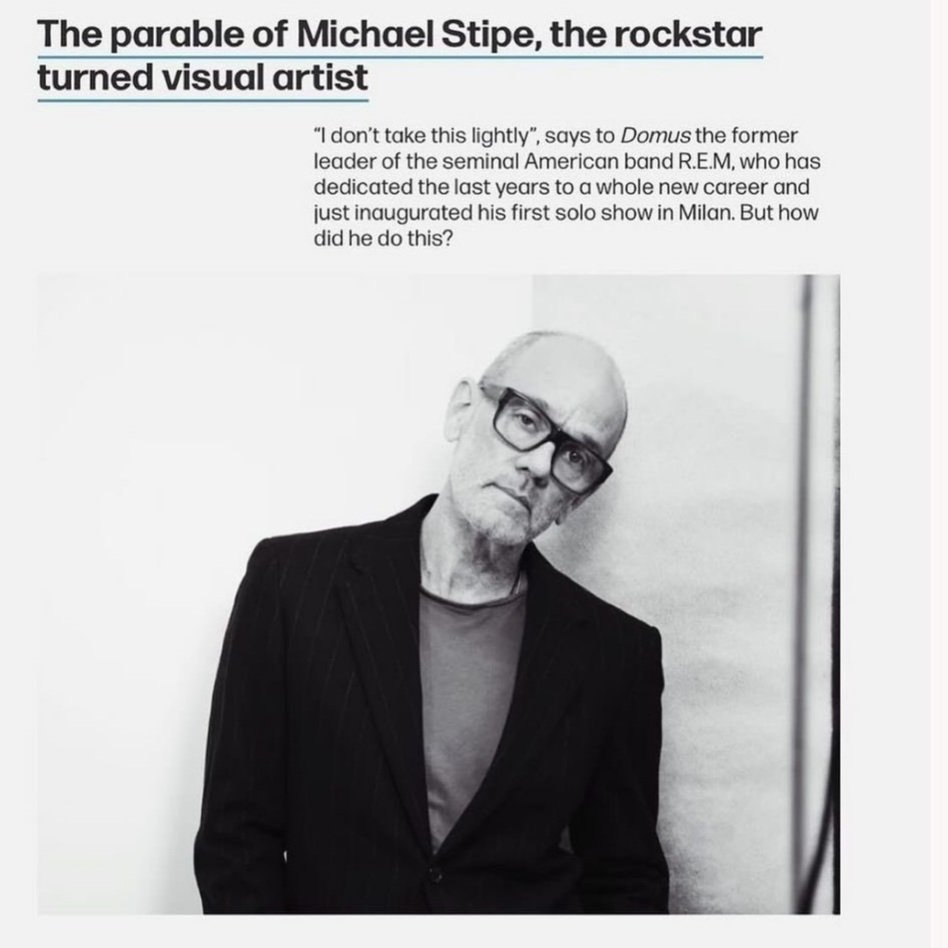 Does anyone know if Michael Stipe's @remhq art exhibition is coming to the UK? Was going to say why not? and fly to Milan to see it, alas I am too late.