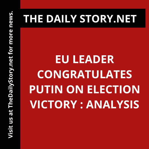 thedailystory_X's tweet image. "EU leader extends congrats to Putin on election win, sparking controversy. #PutinVictory #Election2019 #EUAnalysis"
Read more: thedailystory.net/eu-leader-cong…