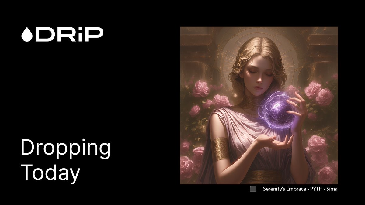 drip_haus's tweet image. 💧 Dropping Today
PYTH - @PythNetwork
tevo - @tevoeatacid
Sirius Crocodile - @siriuscrocodile
Macroverse - @macroverse
mpozzecco - @mpozzecco
Andrew Mason - @andrewmvson
MYSPACESHIP - @mySpaceshipSOL
*schedule subject to change
⬛ Serenity's Embrace - PYTH & @simaleksic_
