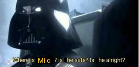 ThatRpg's tweet photo. @Bonnymama7 Please I need Milo to be okay https://t.co/CaN922L5tX