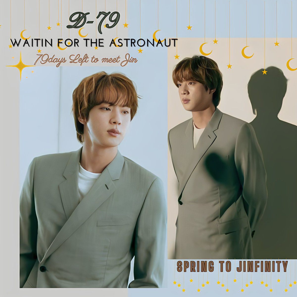 LovelyJin412's tweet photo. D-7️⃣9️⃣
#79daysleft
#469days
#WaitingForTheAstronaut
#Dear_Jin_from_ARMY
#SpringToJinfinity
#방탄소년단진 #kimseokjin
#BTSJIN #김석진 #jin @BTS_twt https://t.co/AkilO4sWFX