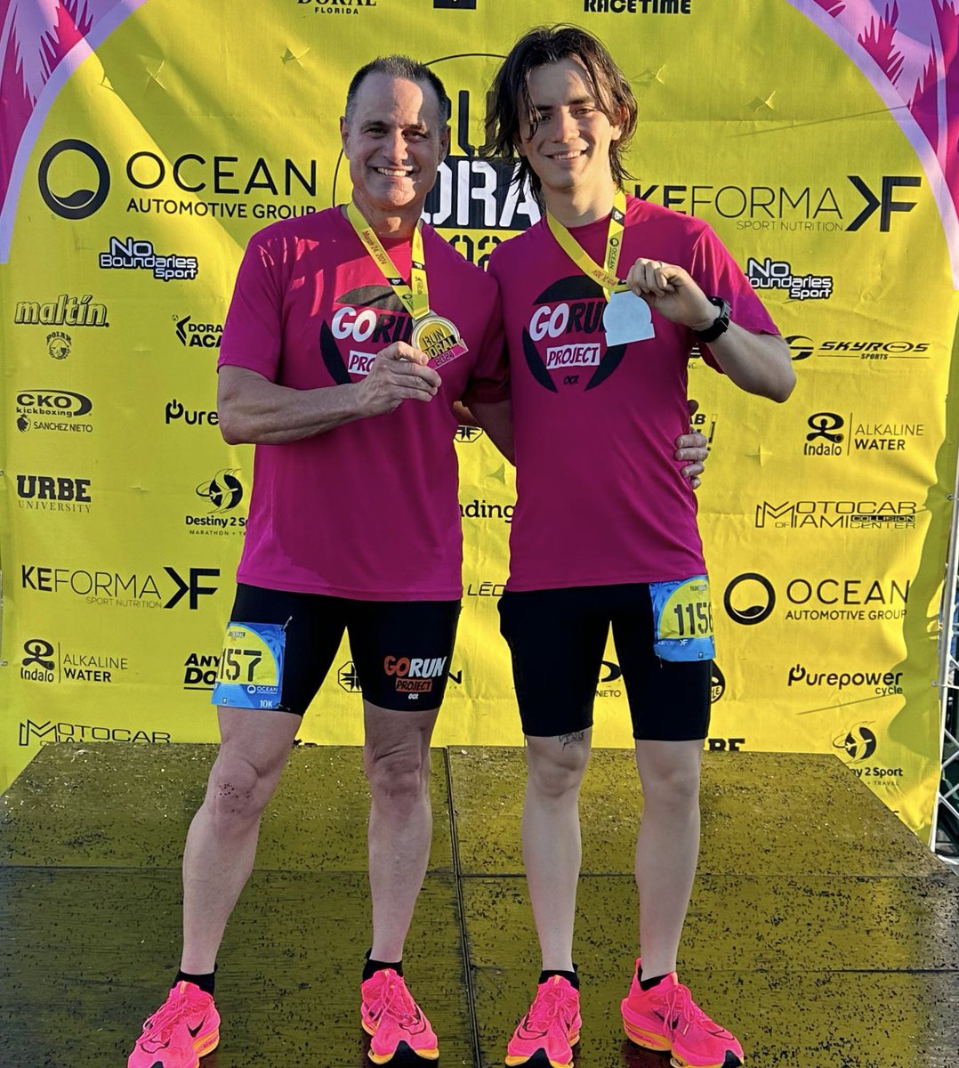 fgarciatio's tweet image. First Place in our Age Group for my husband and me!!! 💪

#GoRunProject 🌴 #GRP #JustShowUp #FreeFitness #5KTraining #Track #OCR #5K #SpeedTraining #Miami #Run #Doral #Doral10K