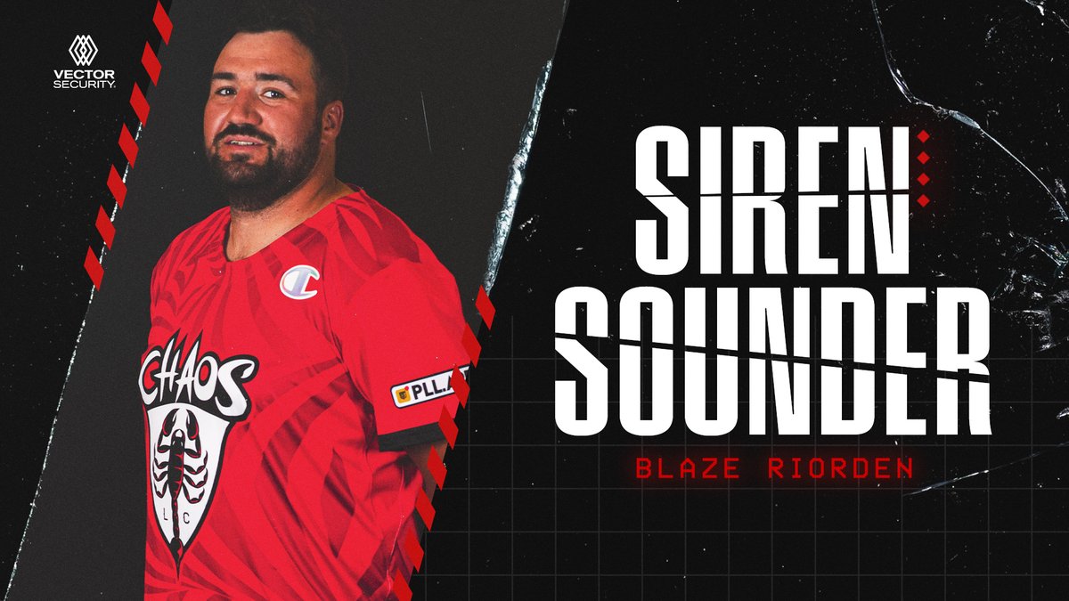 Ready to #CauseChaos 4x @PremierLacrosse Goalie of the Year, @USA_Lacrosse Gold Medalist, and current @PLLChaos goaltender @BRiorden10 is on the Siren tonight!