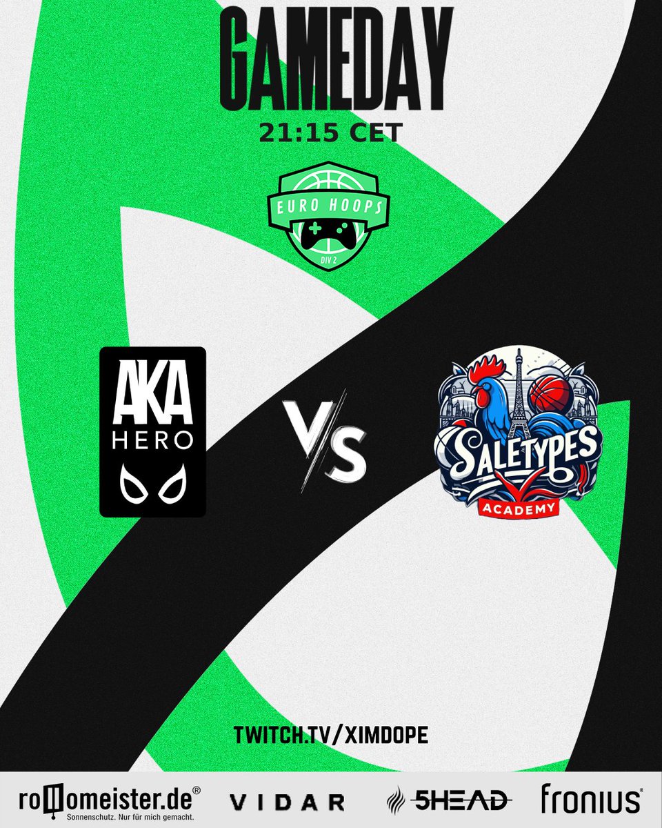 🚨 GAMEDAY 🚨 Today at 21:15 CET we are facing @SALETYPES2k in a BO2 of @EuroHoops2K League! 👽 Stream: twitch.tv/ximdope - #BEAHERO