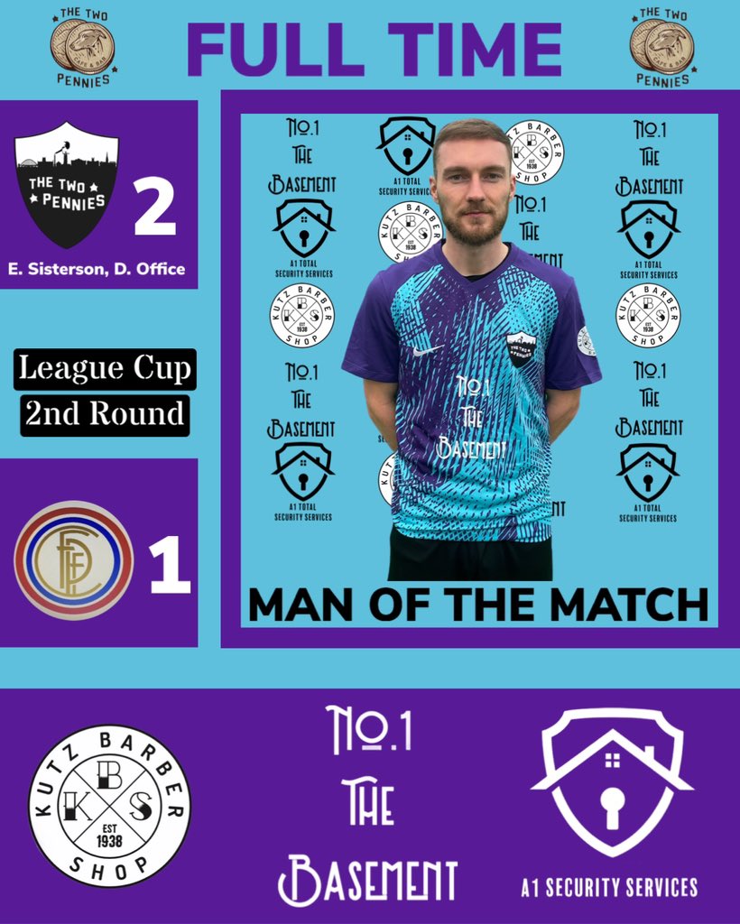The Pennies march on to the Quarter Finals after a good win against a good Fawdon Park side. A game of two halves, Fawdon on top in the first but then the home side kicked on scoring two goals to see us progress.