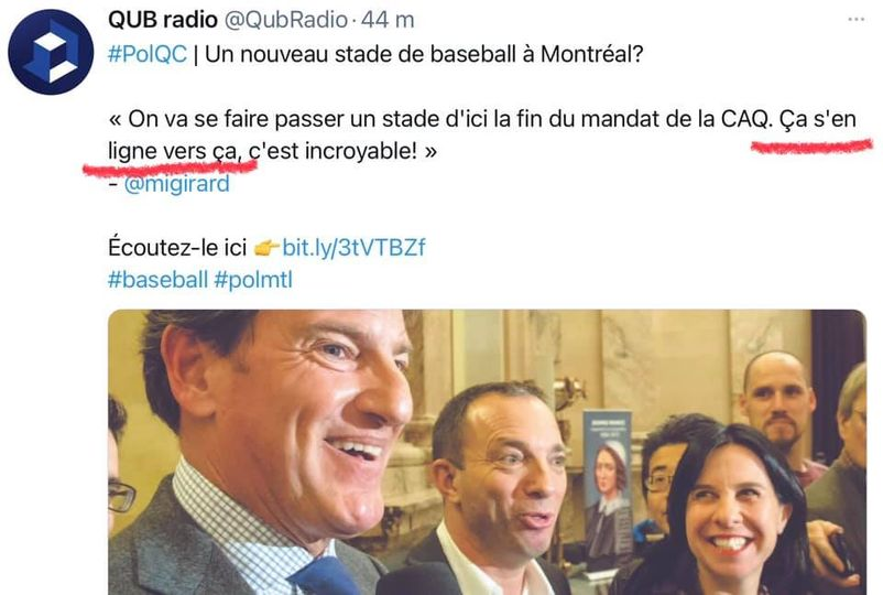 PierreMorinQc's tweet photo. C'était le 24 mars 2021... Tsé, les prédictions de l'«expert en finances publiques» de Québecor, @migirard. 🙄 #fabulation #AssNat #polQc #CAQ https://t.co/9QDxT27FeO