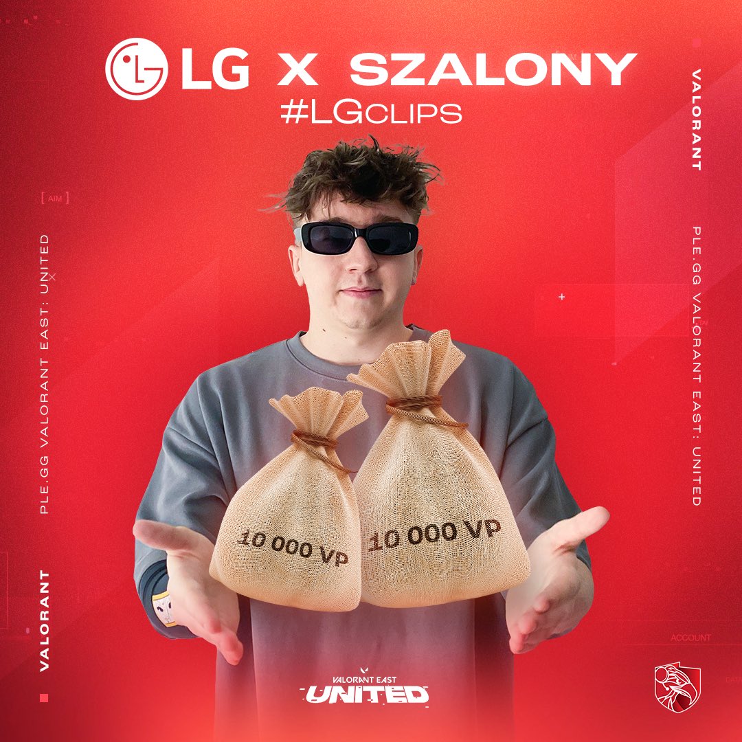 Udostępnij na profilu przy użyciu #LGclips swoje najlepsze zagranie w VALORANT i wygraj 10000 VALORANT Points! 😎

Zwycięzca rozegra pokazowy mecz z <a href="/SzalonyVal/">Szalony</a>, którego stawką będzie podwojenie nagrody od @LGPolska!