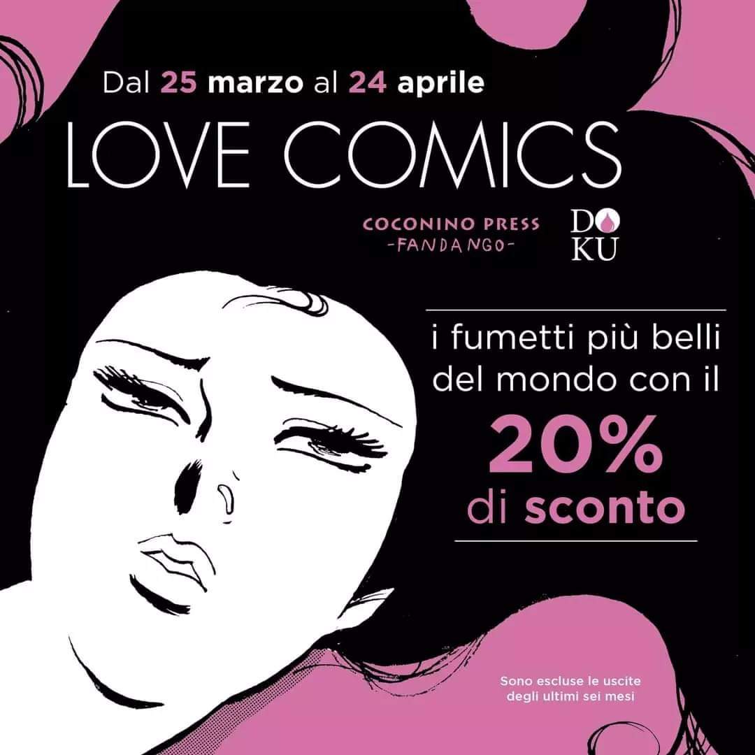 coconino_press's tweet photo. Alle 24 di stasera parte nello shop del sito LOVE COMICS, la campagna che vi permette di acquistare i titoli Coconino col 20% di sconto (esclusi quelli usciti negli ultimi 6 mesi)
#coconinopress #promo20 https://t.co/fVVUtxKypq