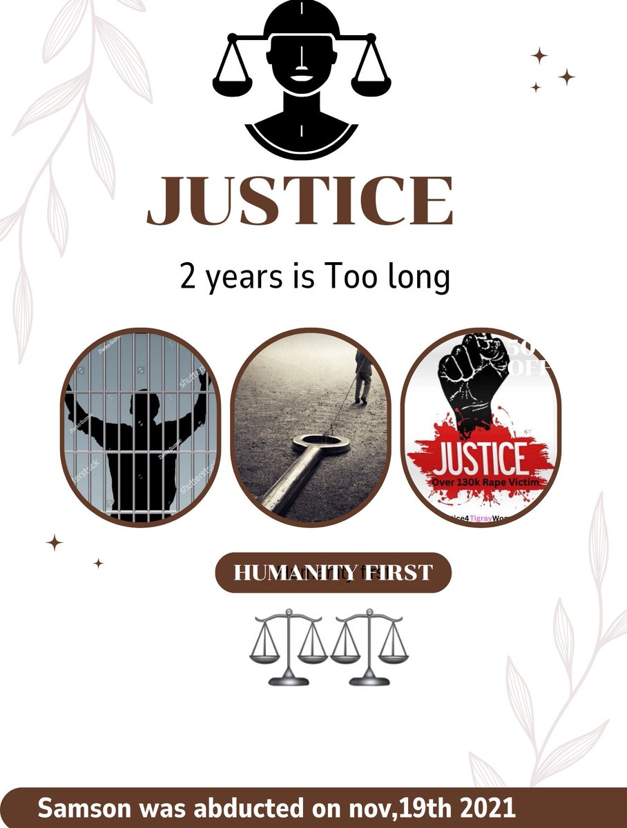 #Justice4SamsonKE 
The kidnapping and disappearance of #SamsonKE will not save the government of Kenya 🇰🇪 & 🇪🇹 from accountability! If he is suspected of a crime, he should be questioned according to law. #2YearsIsTooLong
@WilliamsRuto @DCI_Kenya @MamaRachelRuto 
@Kenyans