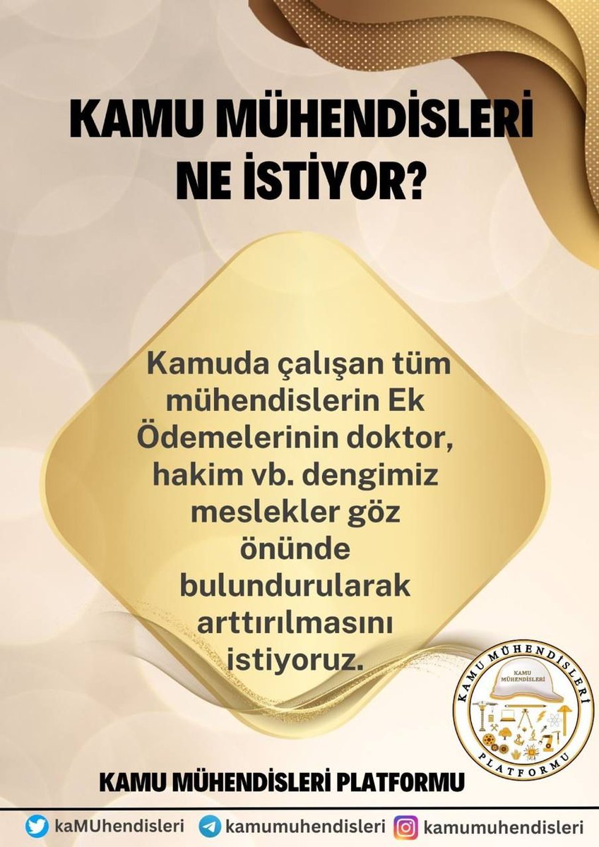 <a href="/mhendis42211497/">mühendis42</a> <a href="/_cevdetyilmaz/">Cevdet Yılmaz</a> <a href="/memetsimsek/">Mehmet Simsek</a> <a href="/isikhanvedat/">Prof. Dr. Vedat Işıkhan</a> Türkiye de ilk meslek kanununa sahip olan mühendislerin maalesef şimdi meslek kanunları yok ortada kaldılar 60 yıl öncesini mumla arıyoruz
#EmeklkKaMuhendisleri
<a href="/a_uraloglu/">Abdulkadir URALOĞLU</a> <a href="/aBayraktar1/">Alparslan Bayraktar</a> <a href="/avabdullahguler/">Abdullah Güler</a> 
<a href="/ismailozdemirrr/">İsmail ÖZDEMİR 🇹🇷</a> 
<a href="/M_Levent_Bulbul/">Muhammed Levent BÜLBÜL</a> 
<a href="/Deniz_Zeyrek/">deniz zeyrek</a> 
<a href="/mfatihkacir/">Mehmet Fatih KACIR</a> 
<a href="/handefrt/">Hande Fırat</a>