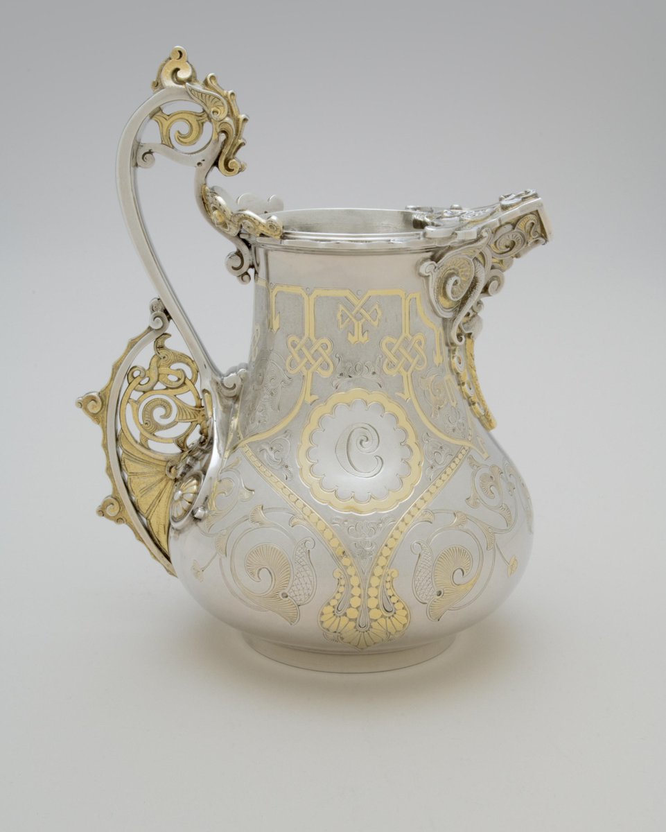 Milk pot designed by Edward C. Moore and made by Tiffany &amp; Co., 1866-67. Philadelphia Museum of Art.