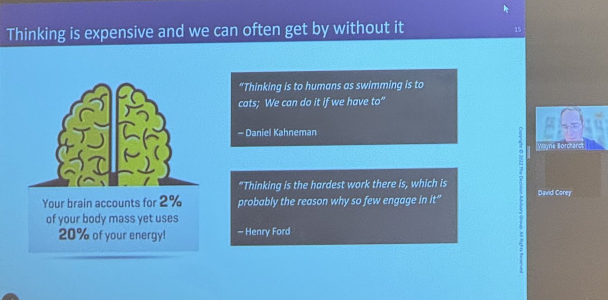 Excellent talk by <a href="/WayneBorchardt/">Wayne Borchardt</a> on strategic decision making. <a href="/AACD1988/">AACD</a>