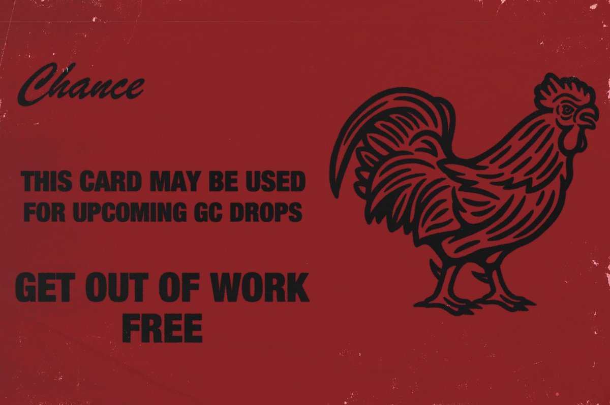 gcsupplycompany's tweet photo. You guys, we've been getting quite a few messages stating things such as this. Quite frankly, we find it unacceptable 😂

If you have had this experience (or one similar), please save your Get Out of Work Free Card 🐓

#GCSC #TalktoMeRooster https://t.co/mQqCLxiHvg