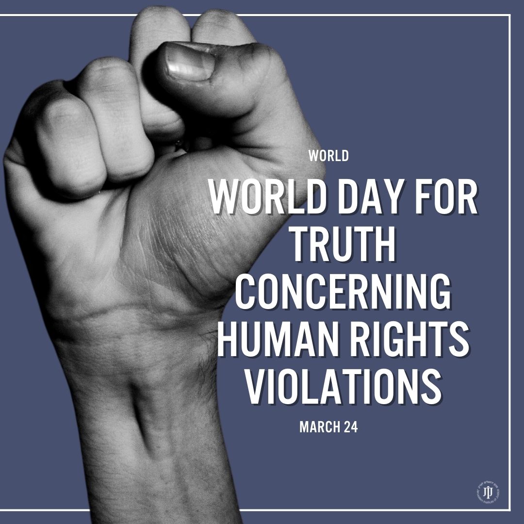 On March 24th, we honor the victims of human rights abuses and fight for justice. The UN #RightToTruthDay reminds us that uncovering the truth empowers healing and prevents future violations.

#fightforjustice #justiceforall #justiceforeveryone #un #internationalday