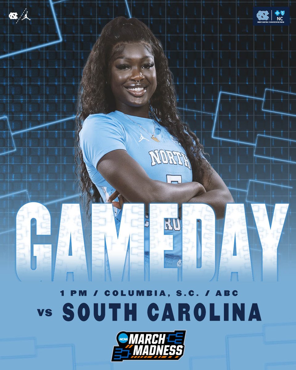 uncwbb's tweet photo. Let's 👏 𝗚𝗢! 👏

⭐️ NCAA Tournament 2nd Round
🆚 South Carolina
⌚️ 1 PM
📍 Columbia, S.C.
📺 ABC
📻 https://t.co/99g0ZRmiZN
📊 https://t.co/xY3vbE0SP3
ℹ️ https://t.co/p3mPROBOhr

#GoHeels | #MarchMadness | @BlueCrossNC https://t.co/qRWUN69WNH