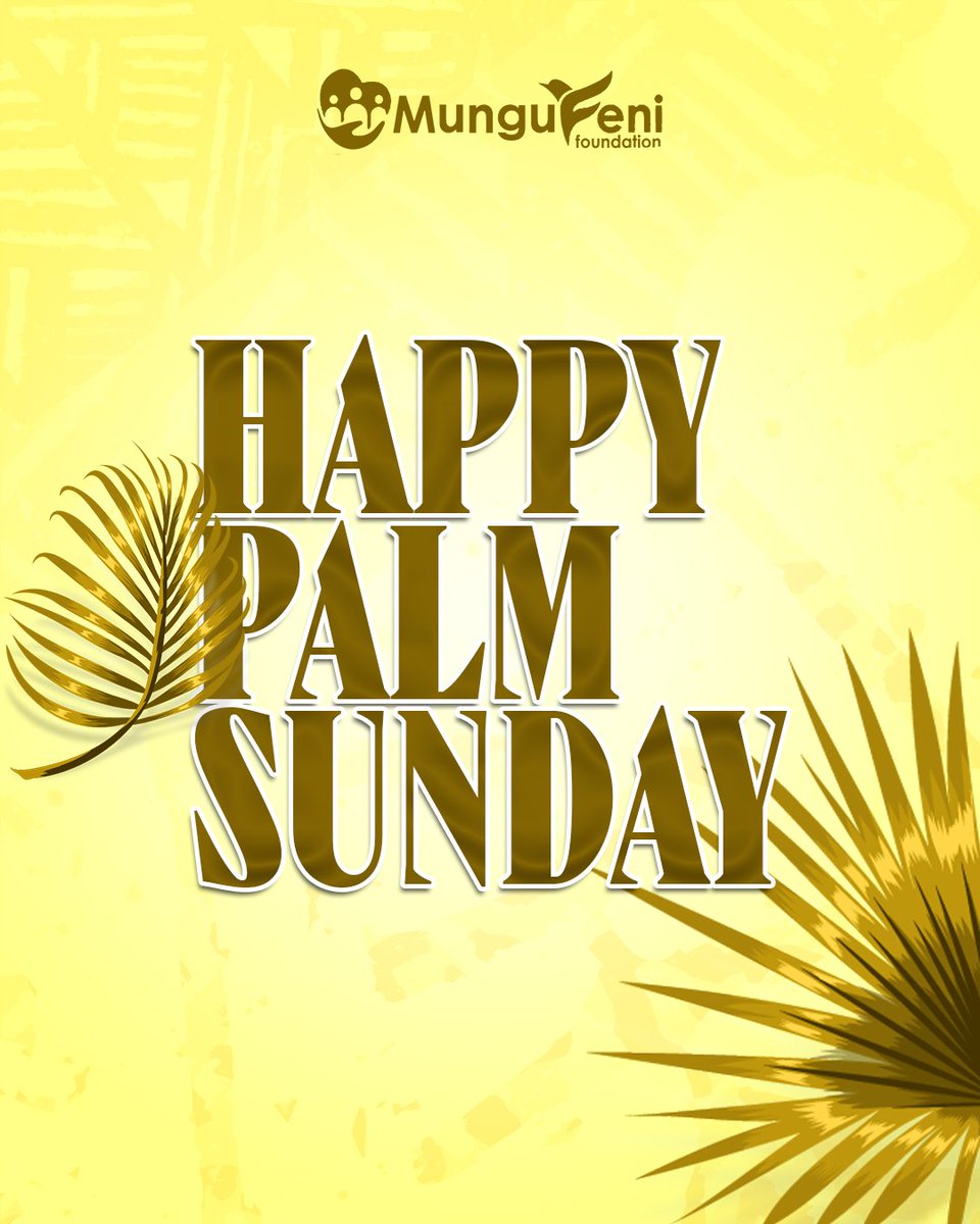 May you be Blessed on this day and through out the entire Holy week from us at <a href="/MungufeniFouUg/">MUNGUFENI FOUNDATION UGANDA</a>

#MungusiEyodriaEcora 
#WithGodAllThingsArePossible