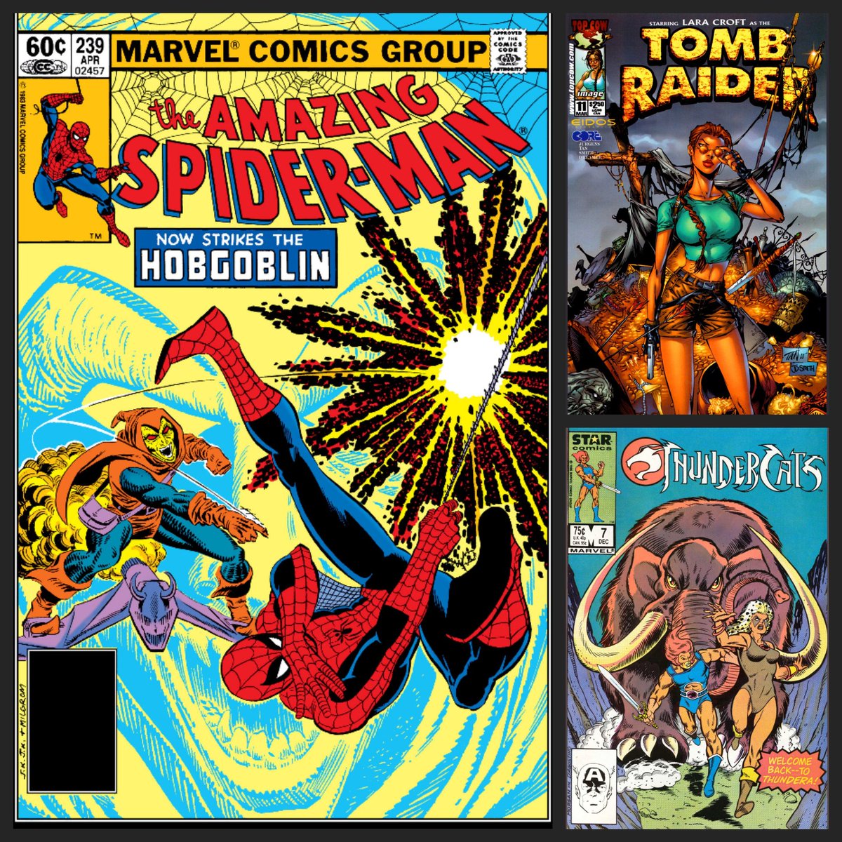 Sunday comic reading 😊 
#reading #comic #comicbooks #comics #marvel #dc #dccomics #classiccomics #retro #retrocomics #readingcomics #80scomics #spiderman #tombraider #Thundercats