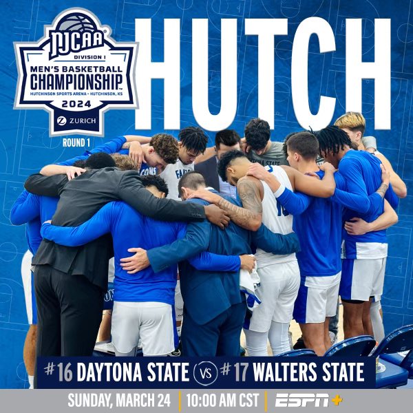 🚨 Tournament GAMEDAY 🚨
🆚 | Walters State
🕛 | 10:00AM CST / 11:00AM EST
📍| Hutchinson, KS
🏟️ | Hutchinson Sports Arena
📺 | ESPN+

#dscbasketball #GoFalcons