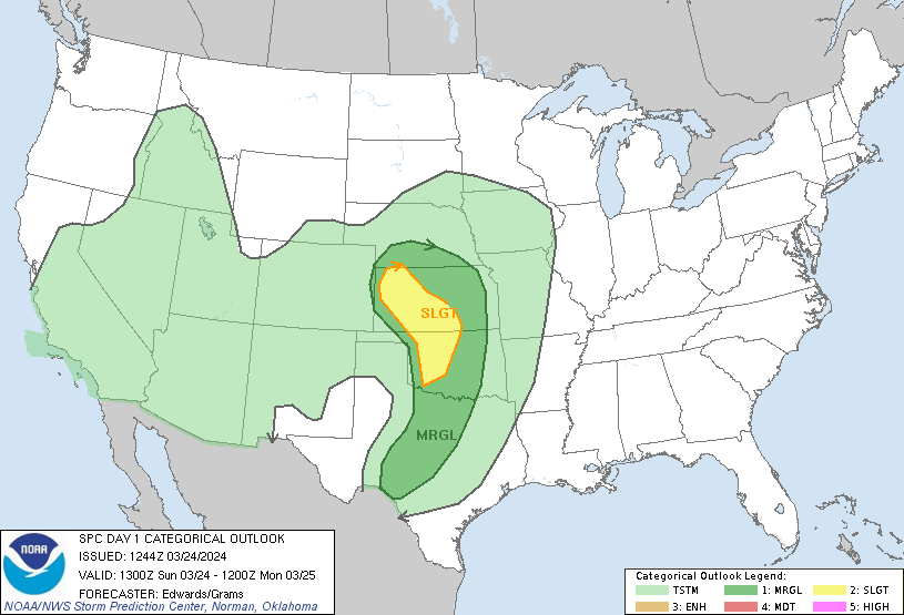 LimWeather's tweet photo. D1
#SlightRisk in N #Oklahoma,C #Kansas,SW #Nebraska of C #TornadoAlley esp #Enid,#Woodward,#PoncaCity,#Wichita,#Hutchinson,#Salina,#DodgeCity,#HaysKS,#ElDoradoKS,#GreatBend,#ColbyKS,#Goodland
15%#Hail/#Wind/5%#Tornado risks
#Wxtwitter #SPC #severewx #OKwx #OKC #OKCwx #KSwx #NEwx https://t.co/LTD1pRNU9b