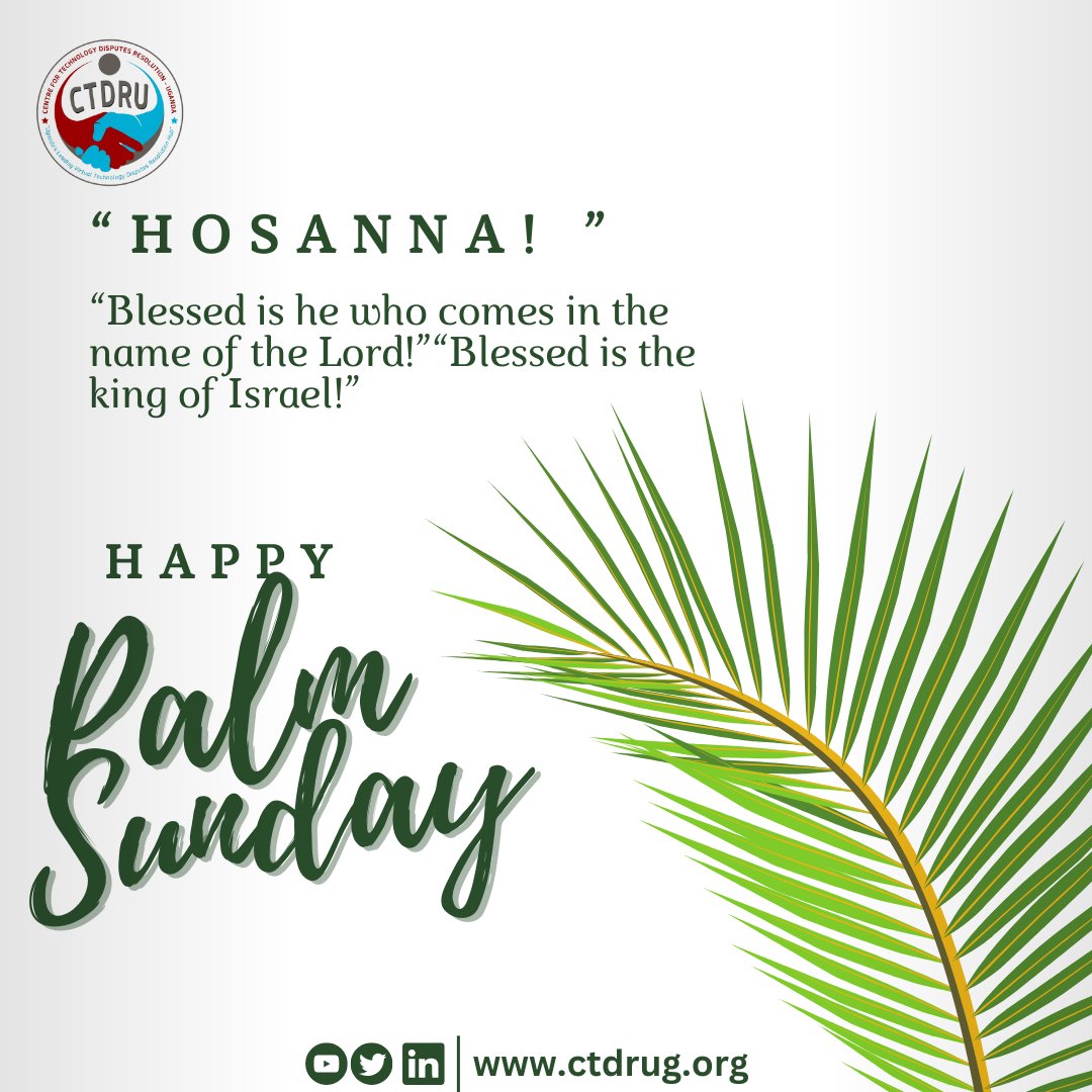 Happy Palm Sunday! Wishing everyone a day filled with peace, joy, and blessings.🌿✨