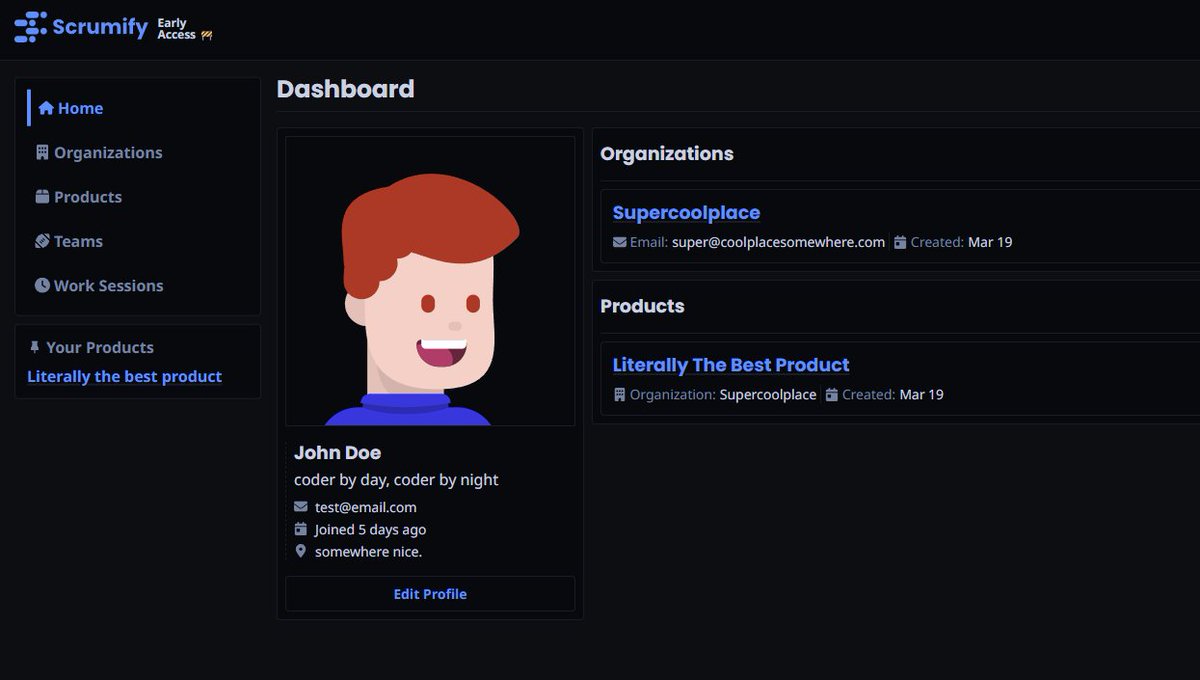 Working on a profile card for new users using dicebear.com