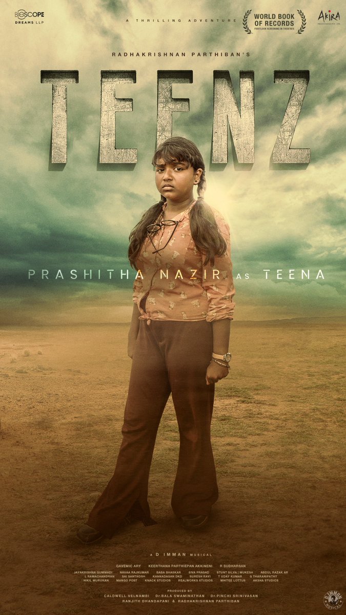 Introducing the CHARACTER 10 of #TEENZ, 

PRASHITHA NAZIR as TEENA

டீனா இல்லாத டீன்ஸ் - ஆ?

youtu.be/9BuTm3Jy5Vo

@rparthiepan @immancomposer @dopgavemic @k33rthana @editorsudharsan @GenauRanjith @lramachandran @AdithyarkM @Iam_Nithyashree @shreyaghoshal @Arivubeing