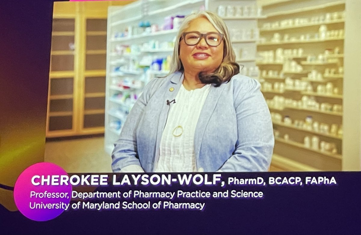 Congratulations @pharmacists Daniel B. Smith Practice Excellence Award recipient @umsop Cherokee Layson-Wolf! #pharmed @AACPharmacy