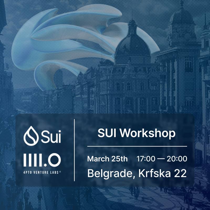Join us tomorrow at the Belgrade Sui Workshop IRL! Our founder @vjevremovic, will showcase an open-source Unity-Sui wallet, proudly developed by ALL.ART 📅 Mon, 25 March, 5PM CET 📍lu.ma/belgradesui @4ptOLabs @SuiNetwork