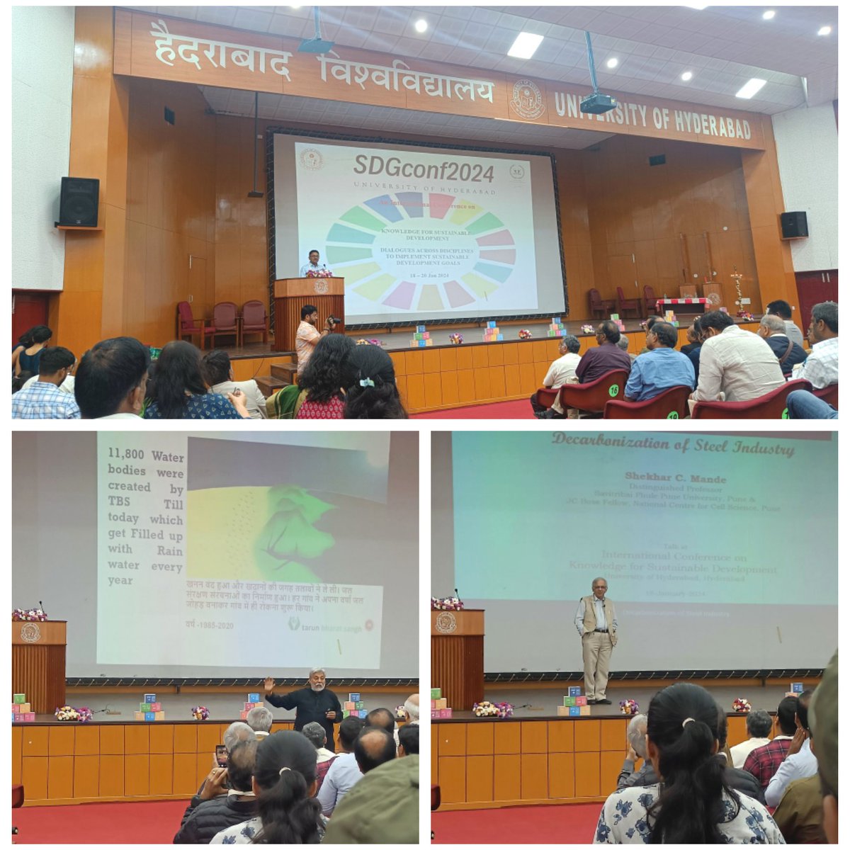 PSpoojashukla's tweet image. Highlighted &apos;The role of Millets in addressing SDGs&apos;, at the International Conference on Knowledge for Sustainable Development: Dialogues across Disciplines to Implement SDGs #SDGConf2024, organised by IQAC @HydUniv, as part of Golden Jubilee celebrations!

#UN #SDGs #millets🌾✨