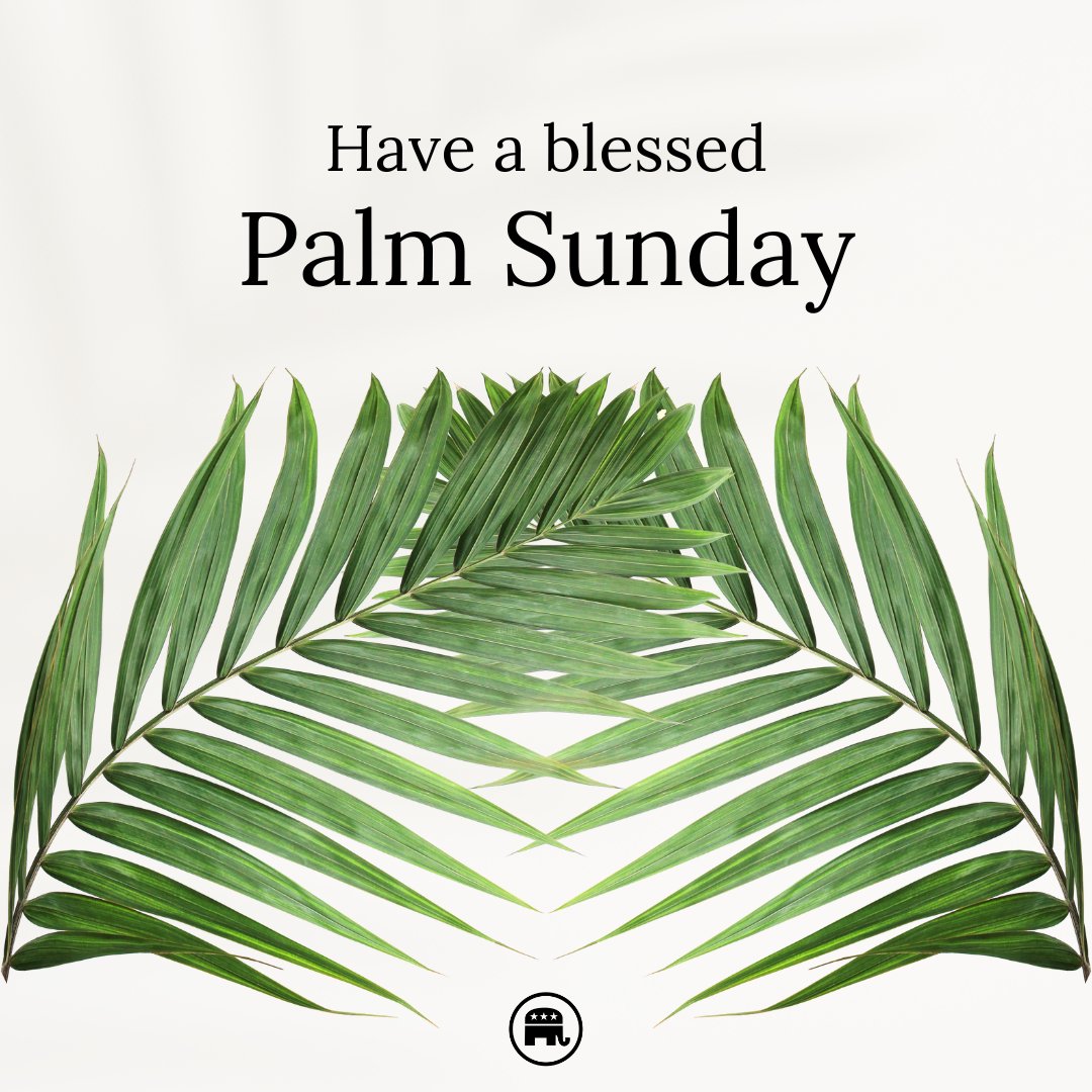 Republicans's tweet photo. We wish all who celebrate a blessed Palm Sunday! https://t.co/5vNvAHrszZ