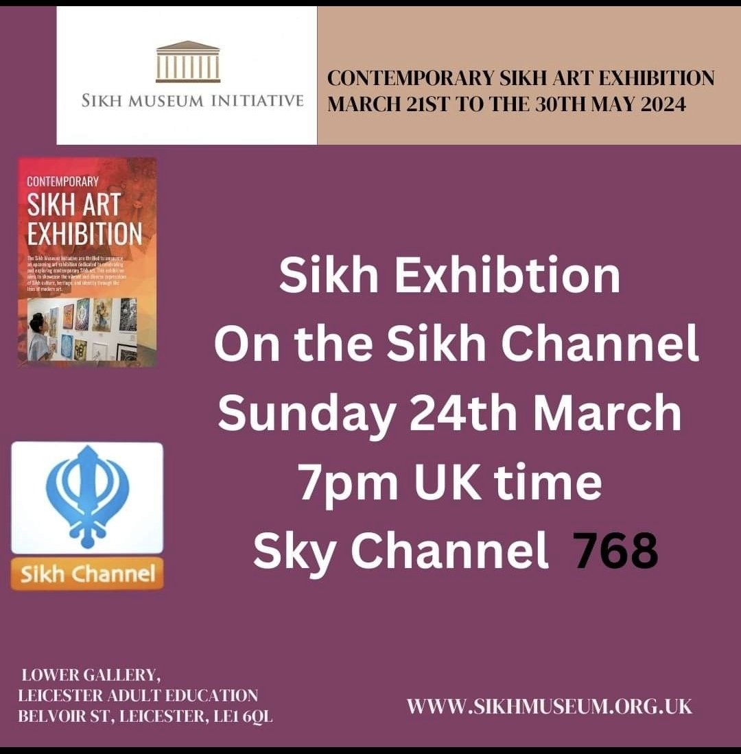 The launch of the #sikhart exhibition will be shown tonight @sikhchannel at 7pm 24/032024. #sikh #sikhexhibition #Sikhs