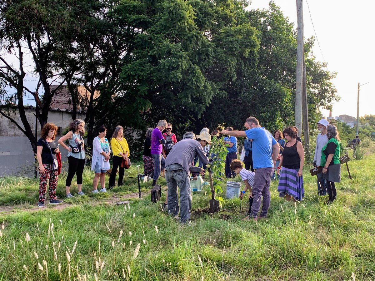 rusosnith's tweet photo. Ayer en la huerta comunitaria autogestiva del barrio
#plantamosMemoria un lindo Ceibo.
Porque la solución será colectiva o no será. https://t.co/pYfH0iqto9