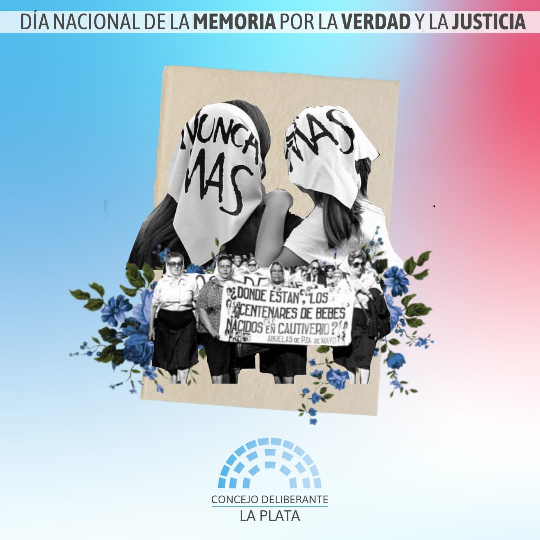 MarceloGalland's tweet photo. La lucha de madres y abuelas alumbra el camino de la Memoria.
En este 24 de marzo, ratificamos las banderas de Verdad, Justicia y Reparación.
#NuncaMás https://t.co/fvRU9TaKPA