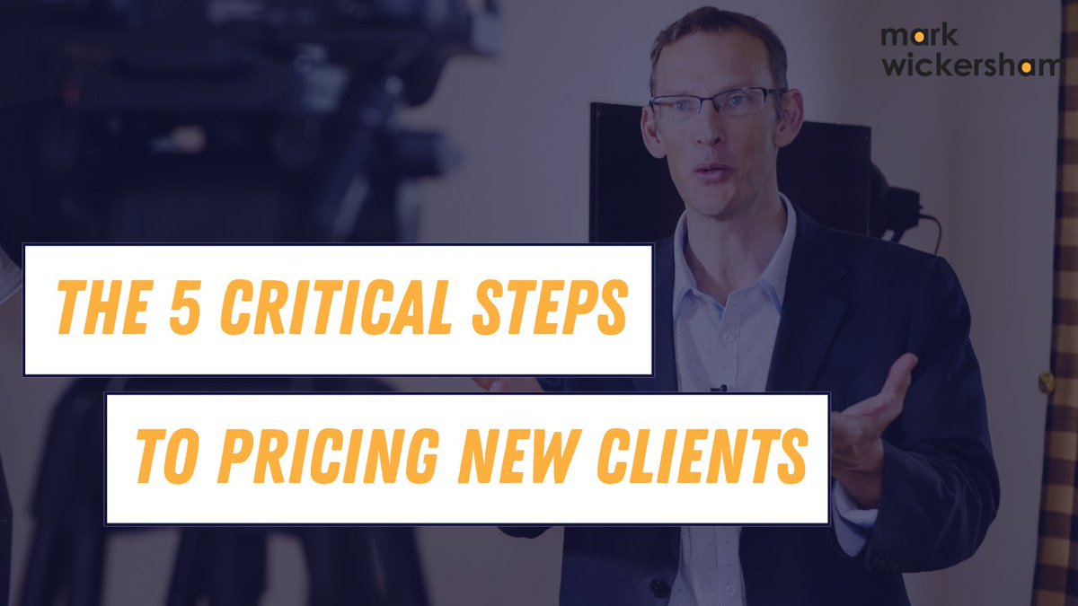 NEW VIDEO: The 5 Critical Steps to Pricing New Clients

youtu.be/v9Jumtj67gg?ut…

#accounting #bookkeeping #valuepricing #winningclients