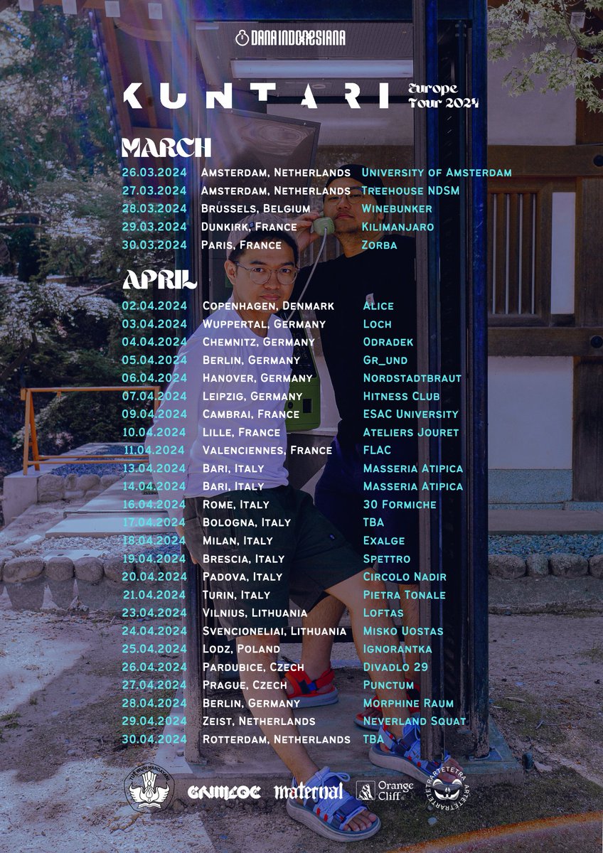 teslamanaf's tweet photo. IT'S HAPPENING!!!! 

KUNTARI Europe Tour 2024
FULL SCHEDULE BELOW!!!! 

🇳🇱🇧🇪🇫🇷🇩🇰🇮🇹🇩🇪🇨🇿🇱🇹🇵🇱

📷 @egosurfing_ https://t.co/kmvCUowg7B