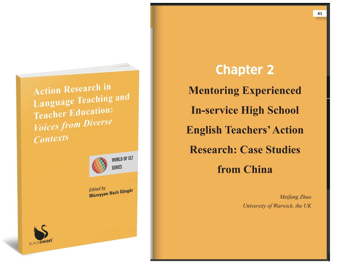 See you soon at the #IATEFL2024!

Yes, 😊 you are most welcome to my session on mentoring experienced high school teachers to conduct action research in the classroom (16:20-16:50, Office 11, Brighton Centre, April 18th), based on my newly published book chapter.