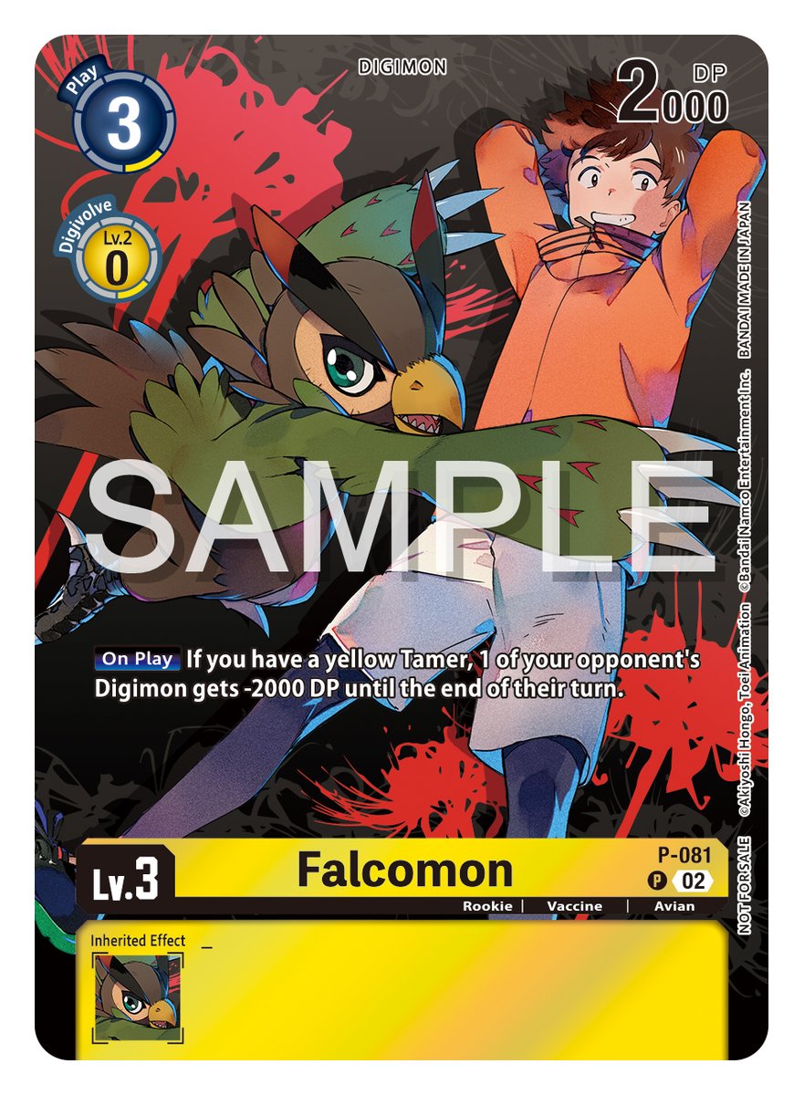 Official Store Tournaments Vol.13 Card Reveals] Hello Digimon Tamers! Our  next pair of reveals are P-081 Falcomon & P-082 Kunemon! Come join our  official store tournaments with new packs! SCHEDULE May