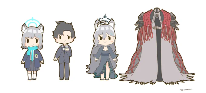 シロコと先生#ブルアカ 