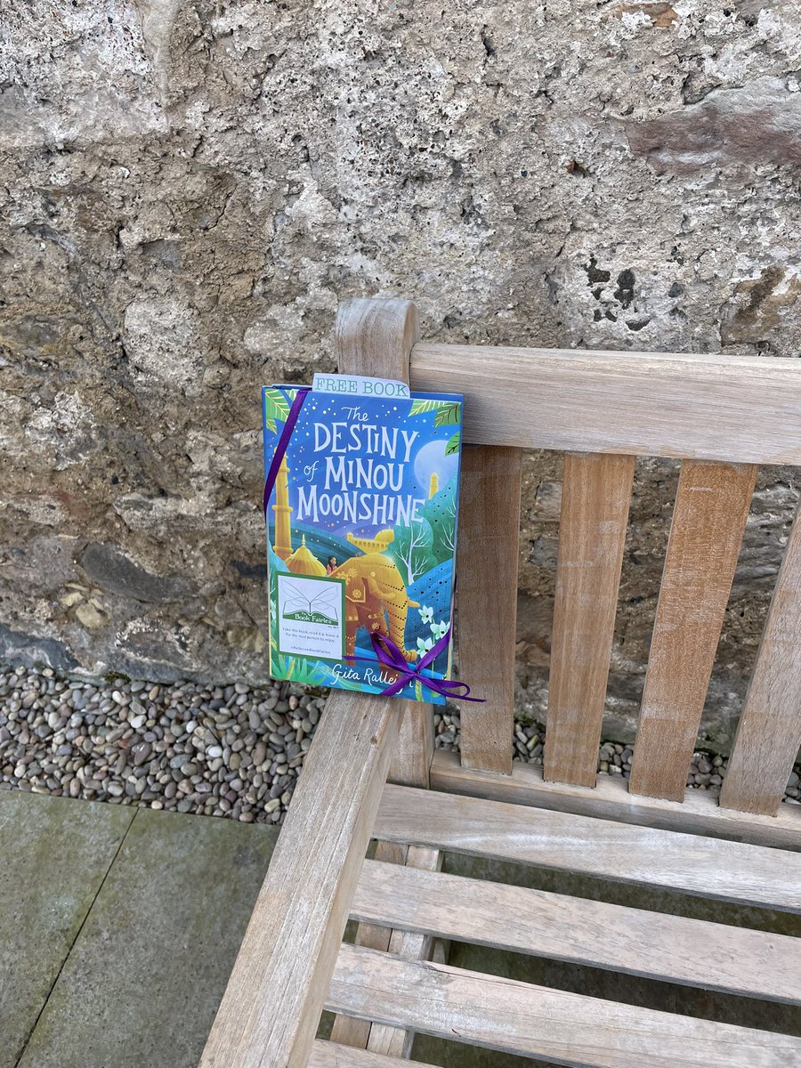 “The tall boy stood in the courtyard, shielding his eyes against the sun’s glare.” This #Edinburgh book fairy is sharing a copy of #TheDestinyofMinouMoonshine by #GitaRalleigh! Did you find it at #Newhailes? #ibelieveinbookfairies #TheDestinyofMinouMoonshine #TBFMinou