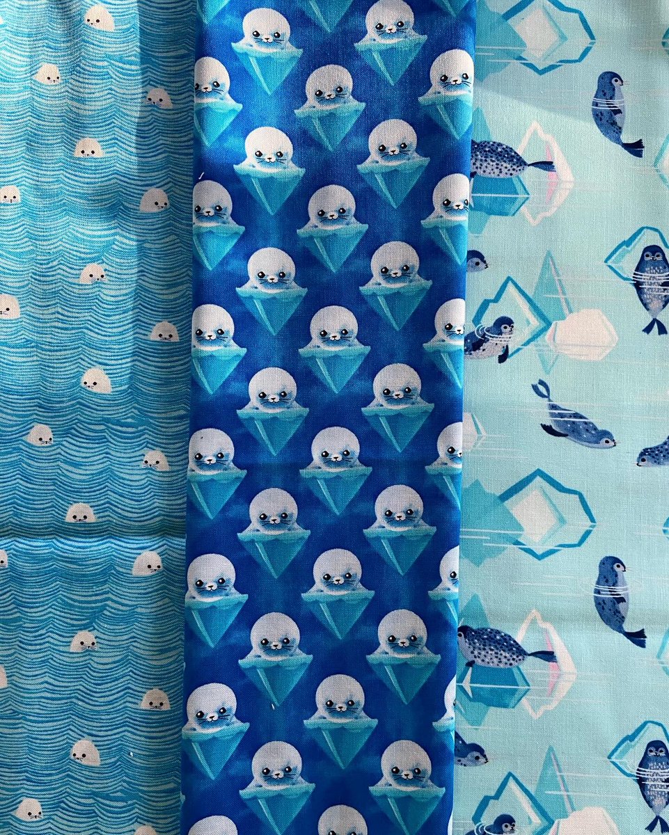 And some seal fabrics from an upcoming collection to go with it! Available via Free Spirit Fabrics. #seal 🦭