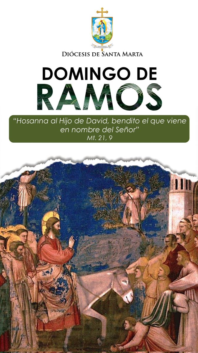 #SemanaSanta | Consulta la programación de la celebración del Domingo de Ramos de tu parroquia en diocesisdesantamarta.org/domingo-de-ram…