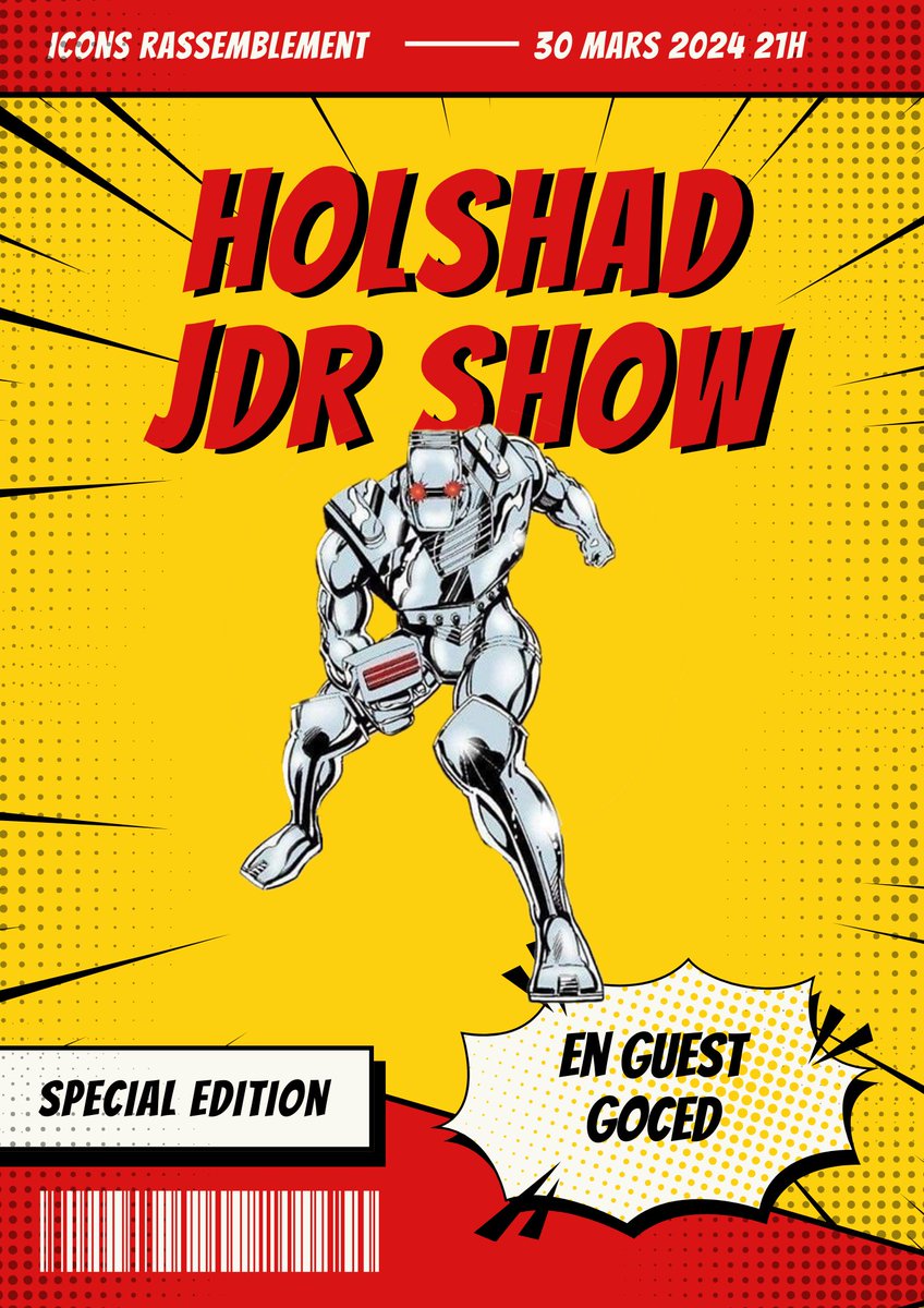 Quand la galaxie est en danger, sur qui peut-elle compter ?
Réponse samedi soir 21h dans le Holshad JDR Show avec Goced de <a href="/LPPJDR/">La petite pause JDR</a> 
twitch.tv/holshad