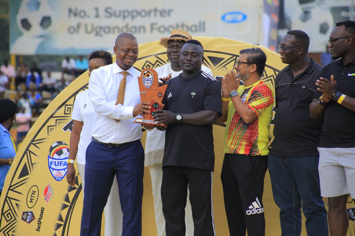 Bob Obira, the 'Sexy Coach' as referred to by the people of Lira emerged as the Coach of the tournament. #FUFADrumFinal2023 #CelebratingOurAncenstry