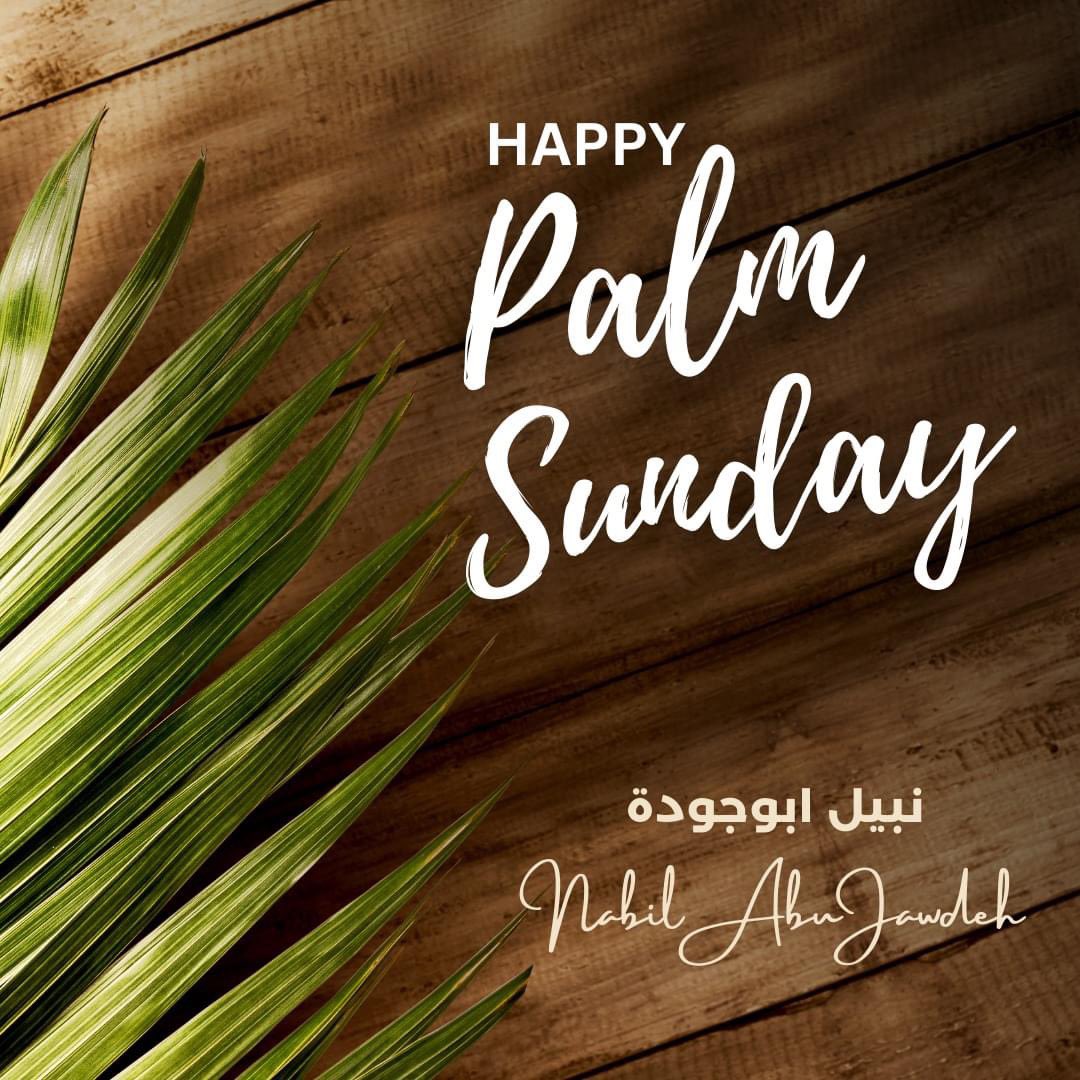 Wishing you a blessed and meaningful day filled with reflection and renewal." 🌿🙏 

#nabilabujawdeh #PalmSunday #blessings #palmSunday2024
