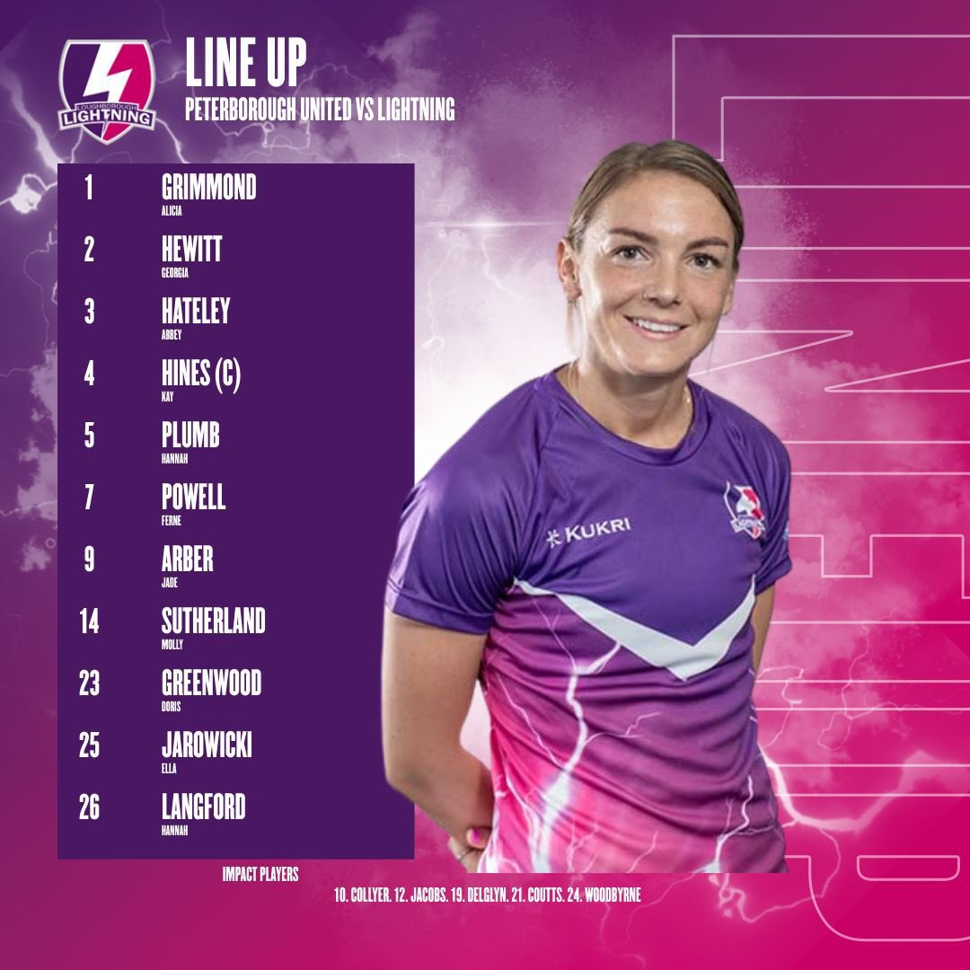 Lightningfootbl's tweet image. Here’s how we starts for today’s fixtures vs @theposhwomen ⚡️💜 

#lightningstrikes