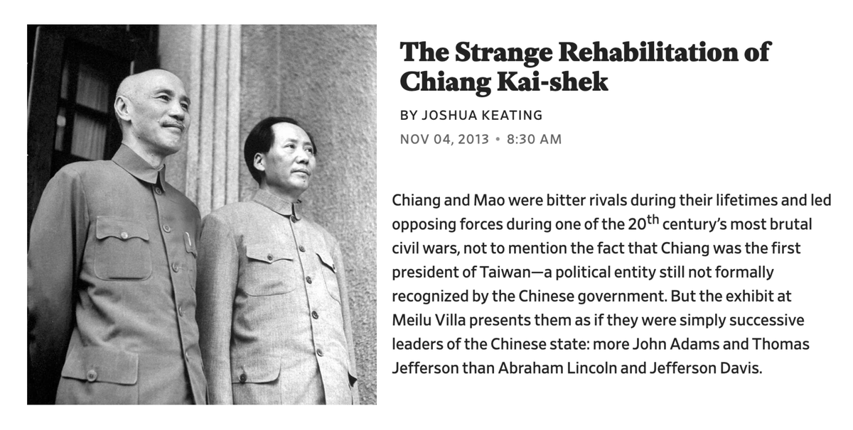 balajis's tweet image. THE CHINESE NATIONALIST PARTY

On one level Noah&apos;s post is of course true: it&apos;s still the Chinese Communist Party. But on another level, the reverse is true — the party in control of China is better thought of as the Chinese Nationalist Party.

As a brief refresher, there are…